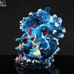 Evolution of Feraligatr Set - Pokemon Resin Statue - LD Studio