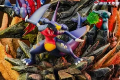 Evolution of Garchomp Set - Pokemon Resin Statue - WeiBai Studio