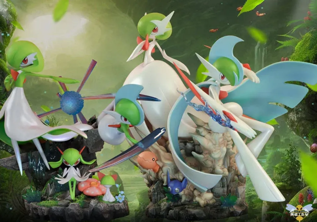 Evolution of Gardevoir Set - Pokemon Resin Statue - WASP Studios