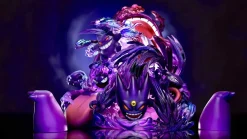 Evolution of Gengar Set with LED - Pokemon Resin Statue - Three Sheep Studio