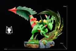 Evolution of Mega Sceptile & Treecko Pokeball - Pokemon Resin Statue - MiKo Studio