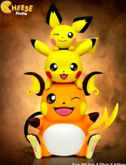 Evolution of Pikachu Set Jenga - Pokemon Resin Statue - CHEESE Studio