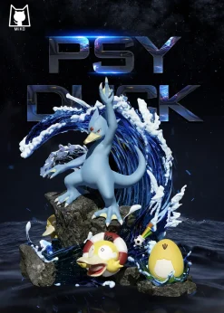 Evolution of Psyduck Set & Psyduck Pokeball - Pokemon Resin Statue - MiKo Studio