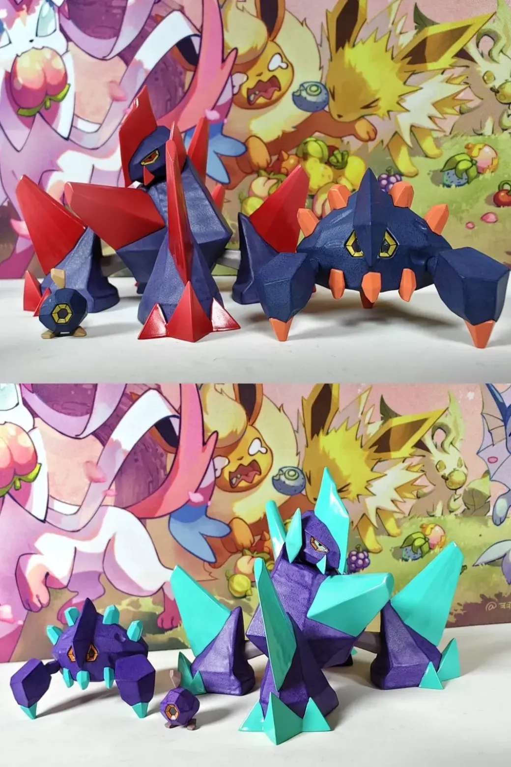 Evolution of Roggenrola Set - Pokemon Resin Statue - FangTang Studio
