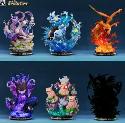 Evolution of Slowpoke - Pokemon Resin Statue - MFC Studios