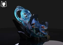 Evolution of Swampert Set with LED - Pokemon Resin Statue - MiKo Studio