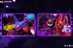 Evolution Series 002 Gengar Family With LED - Pokemon Resin Statue - WeiBai Studio