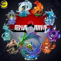 Evolution Series Caterpie evolute to Rayquaza with LED - Pokemon Resin Statue - Moon Shadow Studios
