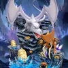 Evolution Series Fossil Pokemon Aerodactyl Set - Pokemon Resin Statue - PPAP Studios