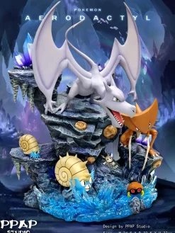 Evolution Series Fossil Pokemon Aerodactyl Set - Pokemon Resin Statue - PPAP Studios