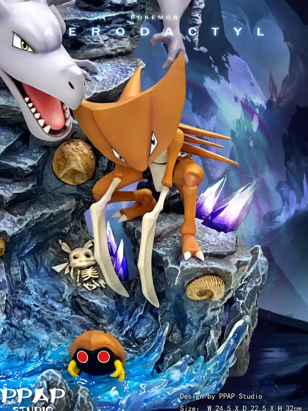 Evolution Series Fossil Pokemon Aerodactyl Set - Pokemon Resin Statue - PPAP Studios