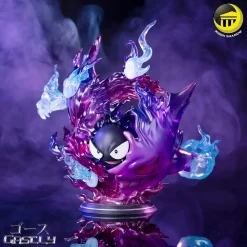 Evolution Series Gastly evolute to Gengar with LED - Pokemon Resin Statue - Moon Shadow Studios