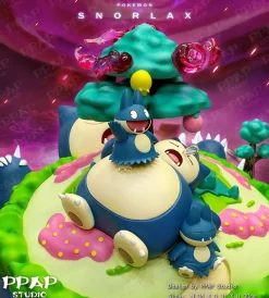 Evolution Series Gigantamax Snorlax Family & Coquettish Alolan Exeggutor - Pokemon Resin Statue - PPAP Studios