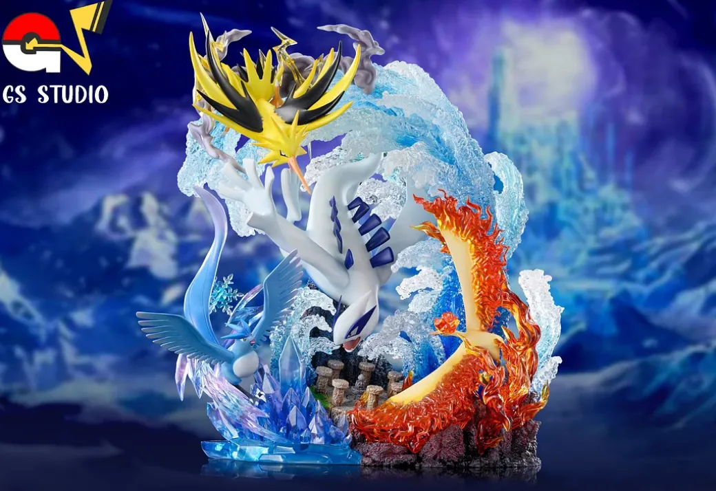 Explosive Birth Lugia VS Legendary Birds with LED - Pokemon Resin Statue - GS Studio