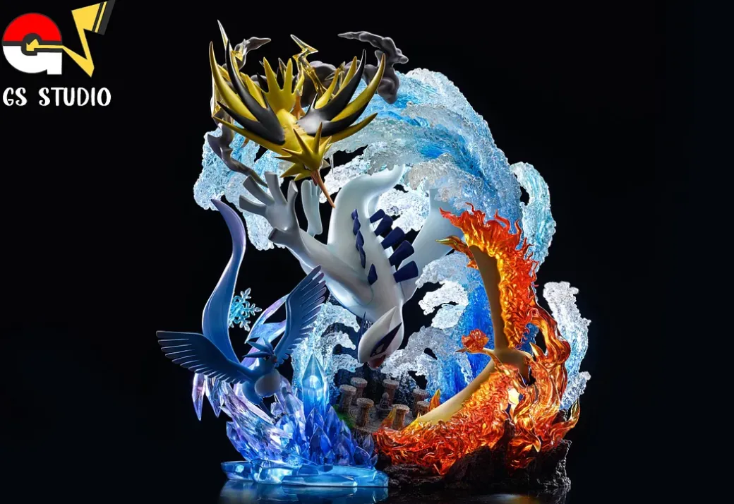 Explosive Birth Lugia VS Legendary Birds with LED - Pokemon Resin Statue - GS Studio