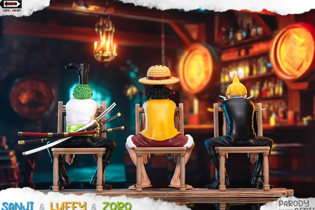 Famous Scene Series 001 Sitting Monster Trio - ONE PIECE Resin Statue - LEFT & RIGHT Studio