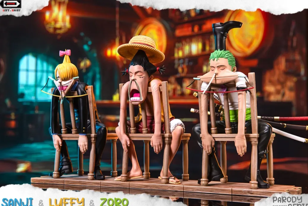 Famous Scene Series 001 Sitting Monster Trio - ONE PIECE Resin Statue - LEFT & RIGHT Studio