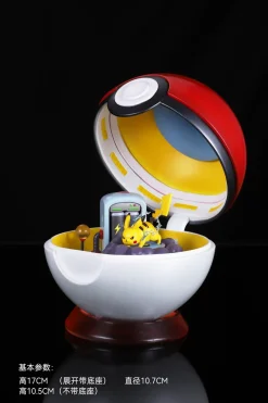 Fantasy Pokeball Series Pikachu Pokeball with LED - Pokemon Statue - MoShiJie Studio