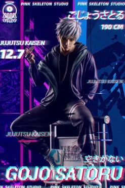Fashion Gojo Satoru - Jujutsu Kaisen Resin Statue - Pink Skeleton Studio