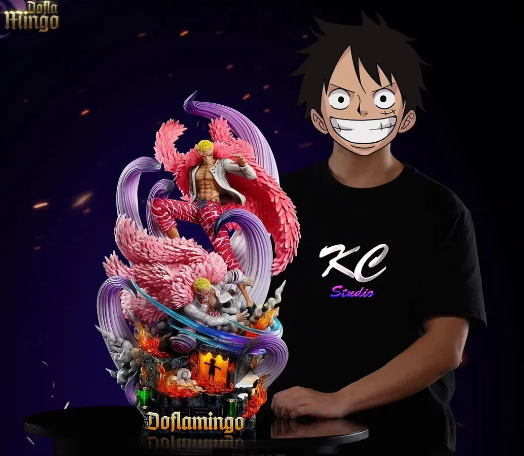 Fate vs. Series 002 Donquixote Doflamingo with LED - ONE PIECE Resin Statue - Kc Studios