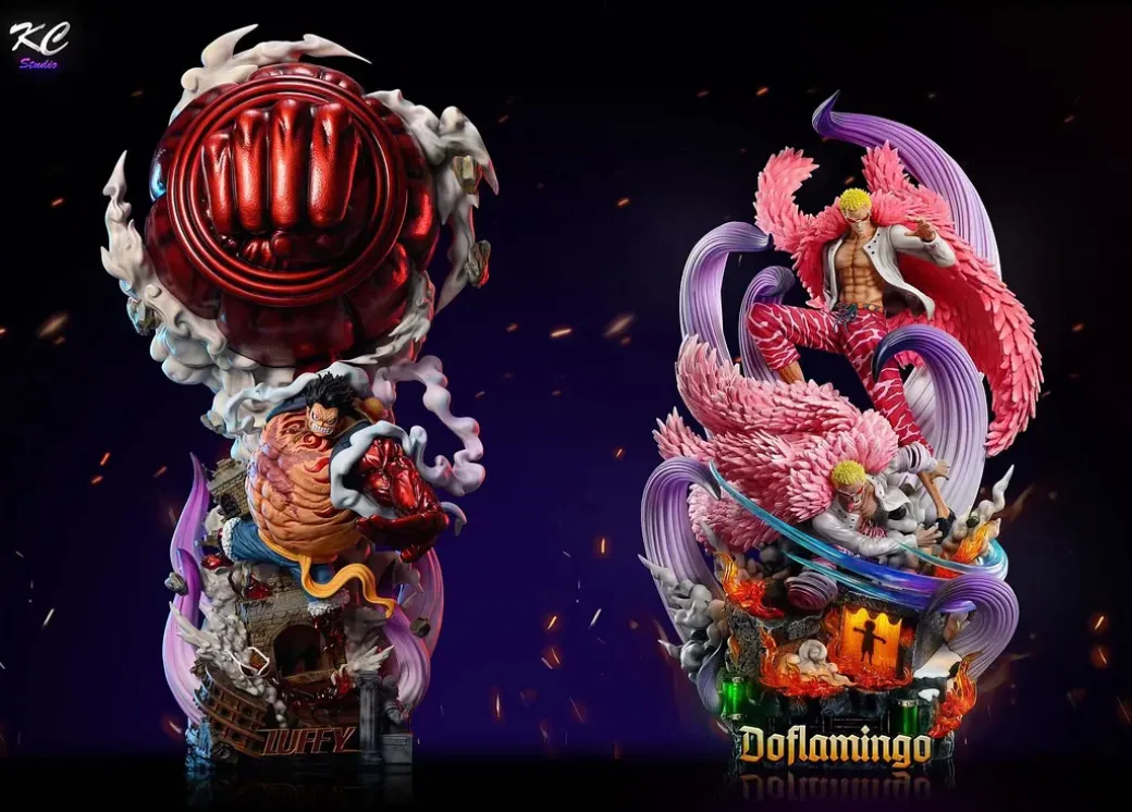 Fate vs. Series 002 Donquixote Doflamingo with LED - ONE PIECE Resin Statue - Kc Studios