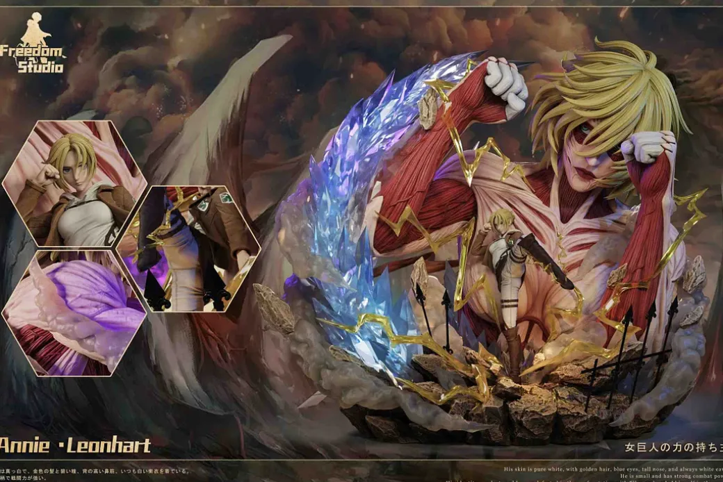 Female Titan & Annie Leonhart with LED - Attack On Titan Resin Statue - Freedom Studio