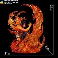 Fire Fist Portgas D. Ace Cat Phone Holder - ONE PIECE Resin Statue - JacksDo Studios