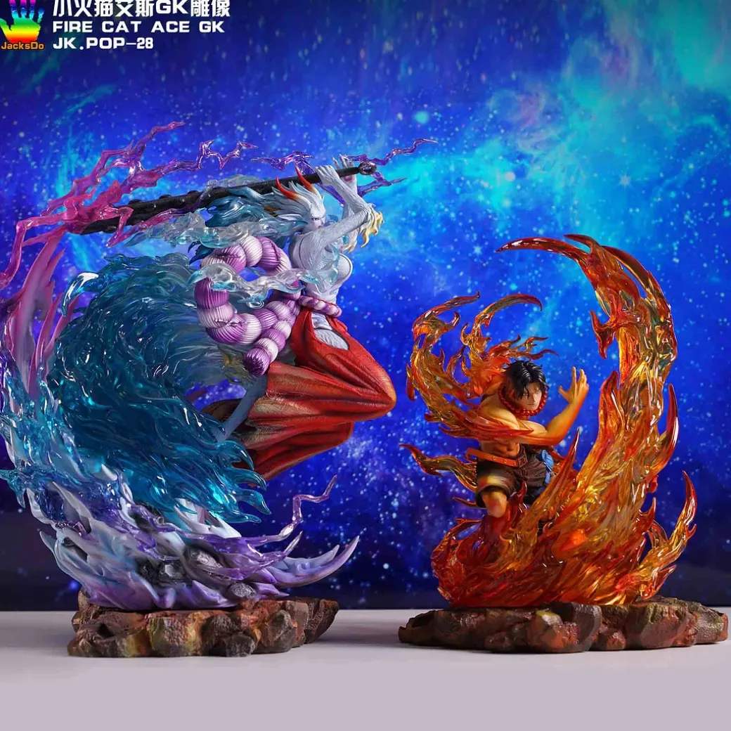 Fire Fist Portgas D. Ace Cat Phone Holder - ONE PIECE Resin Statue - JacksDo Studios