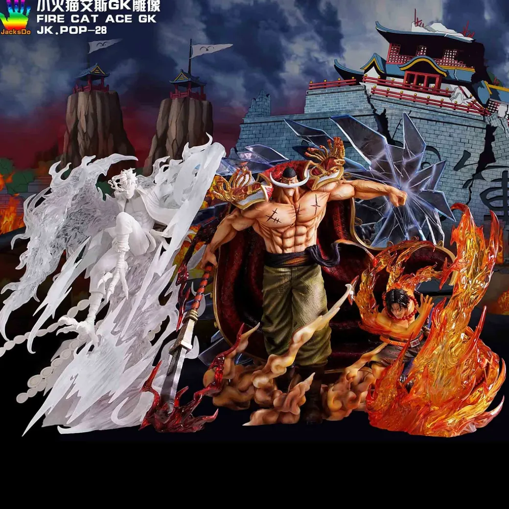 Fire Fist Portgas D. Ace Cat Phone Holder - ONE PIECE Resin Statue - JacksDo Studios