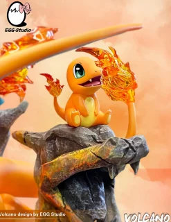 Fire Type Family with LED - Pokemon Resin Statue - EGGS Studios