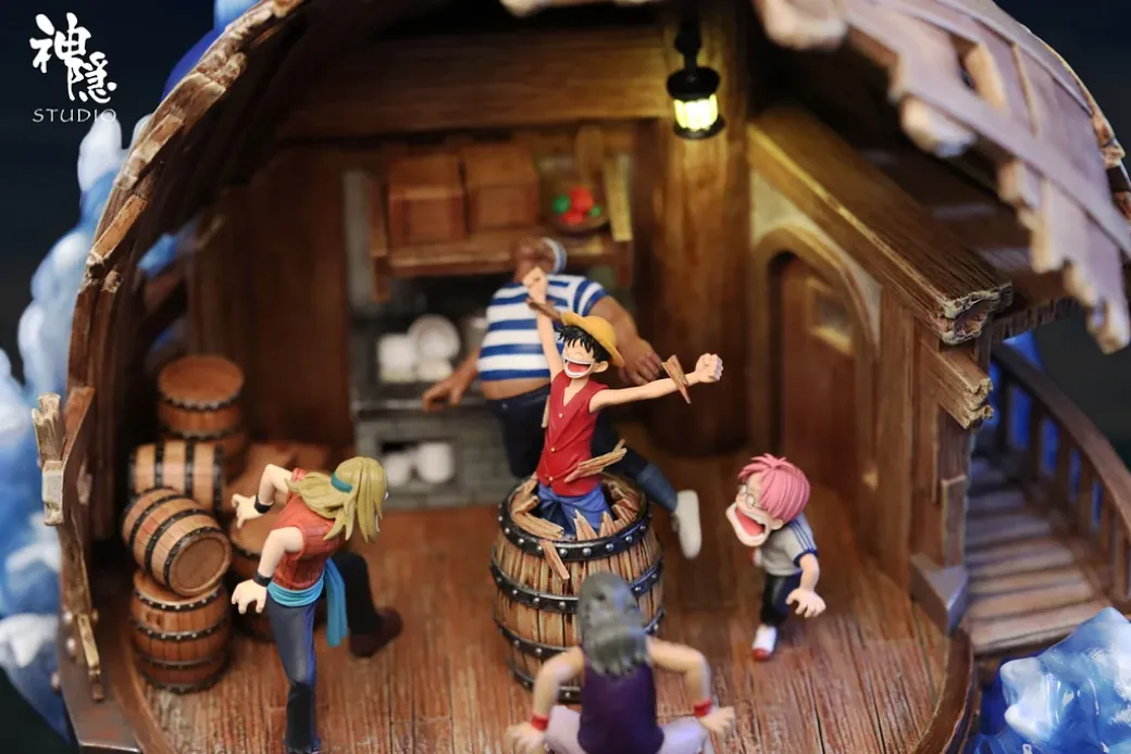 First Scene of Monkey D. Luffy with LED - ONE PIECE Resin Statue - ShenYin Studio