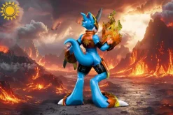 Flamedramon - Digimon Statue - TaiYangMoWan Studio