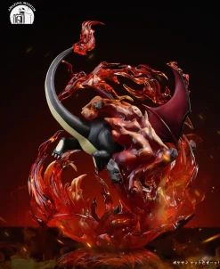 Flamethrower Charizard - Pokemon Resin Statue - Amazing Museum Studio