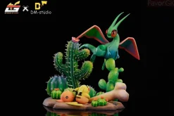 Flygon & Trapinch & Pikachu - Pokemon Resin Statue - DM Studios