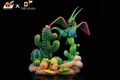 Flygon & Trapinch & Pikachu - Pokemon Resin Statue - DM Studios