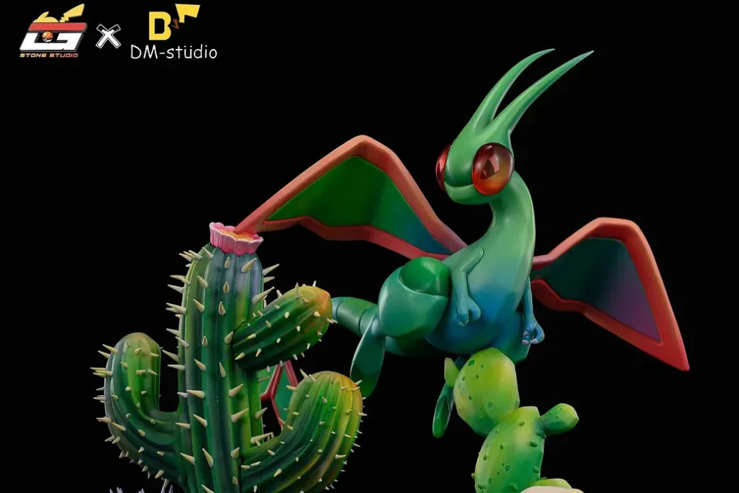 Flygon & Trapinch & Pikachu - Pokemon Resin Statue - DM Studios