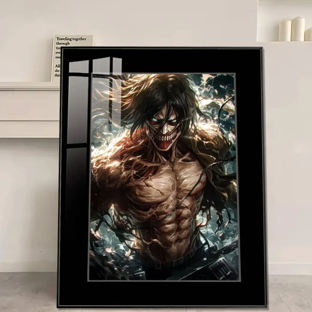 Founding Titan Eren Yeager Decorative Painting - Attack On Titan Decorative Painting - JuZi Studio