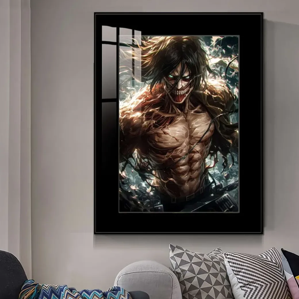 Founding Titan Eren Yeager Decorative Painting - Attack On Titan Decorative Painting - JuZi Studio