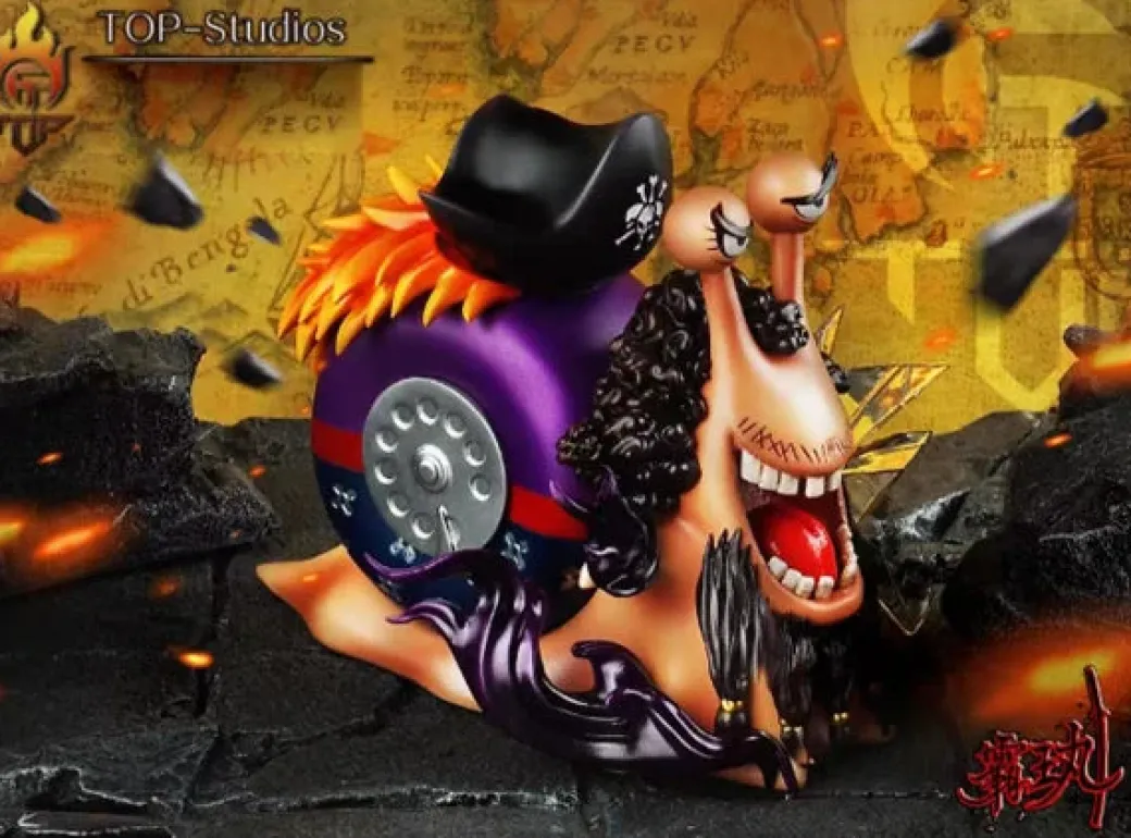 Four Emperors Series DenDenMushi of Marshall D. Teach - ONE PIECE Resin Statue - TOP-Studios