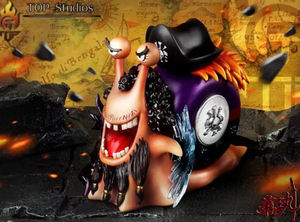 Four Emperors Series DenDenMushi of Marshall D. Teach - ONE PIECE Resin Statue - TOP-Studios
