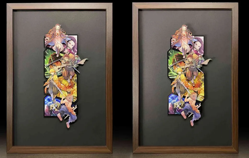 Four Main Characters 3D Fridge Magnet - Demon Slayer: Kimetsu no Yaiba Resin Statue - momo Studio