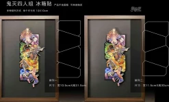 Four Main Characters 3D Fridge Magnet - Demon Slayer: Kimetsu no Yaiba Resin Statue - momo Studio
