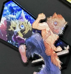 Four Main Characters 3D Fridge Magnet - Demon Slayer: Kimetsu no Yaiba Resin Statue - momo Studio