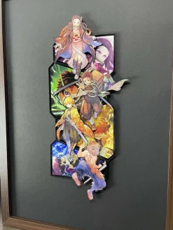 Four Main Characters 3D Fridge Magnet - Demon Slayer: Kimetsu no Yaiba Resin Statue - momo Studio
