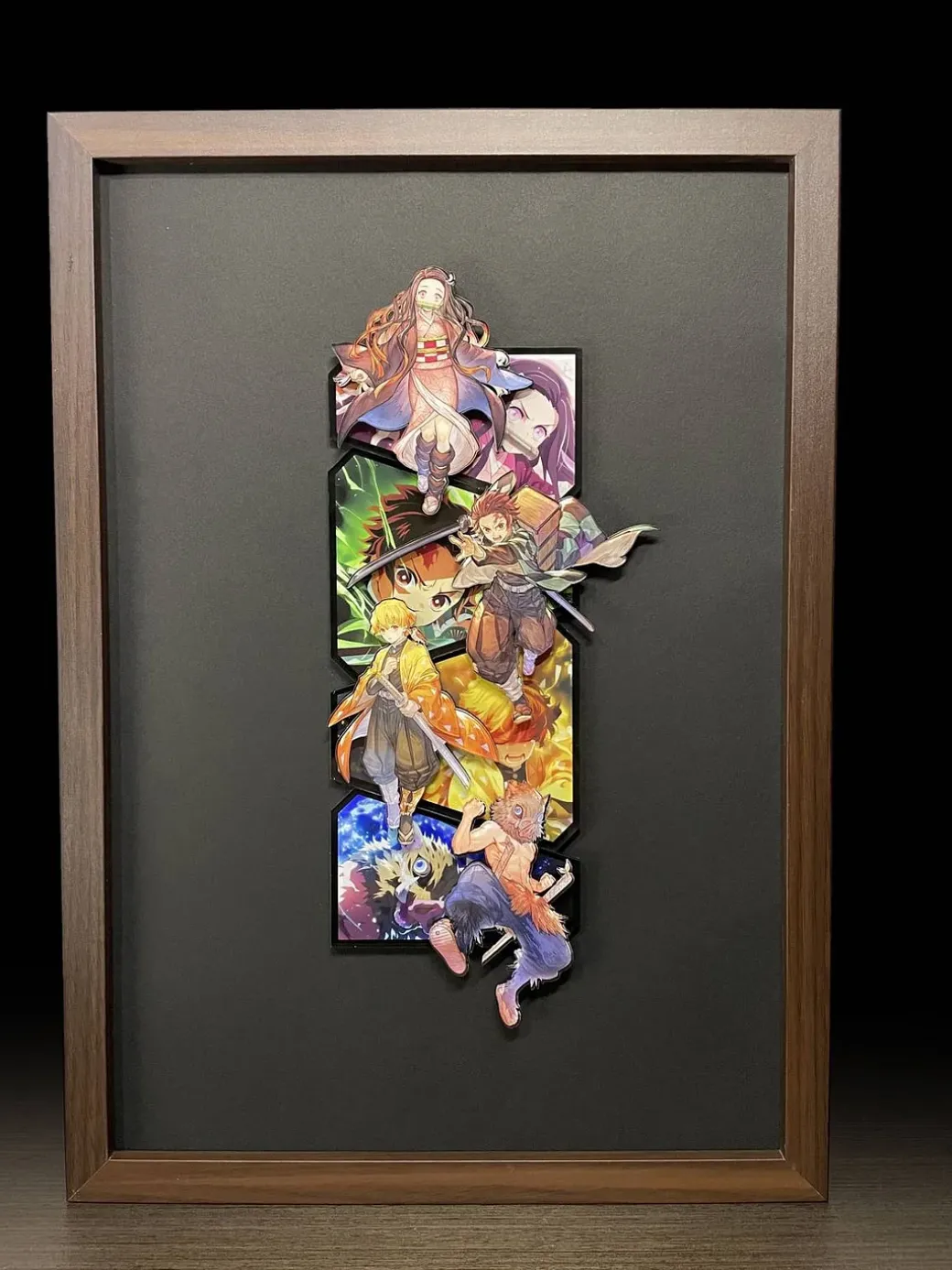 Four Main Characters 3D Fridge Magnet - Demon Slayer: Kimetsu no Yaiba Resin Statue - momo Studio