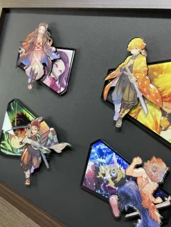 Four Main Characters 3D Fridge Magnet - Demon Slayer: Kimetsu no Yaiba Resin Statue - momo Studio