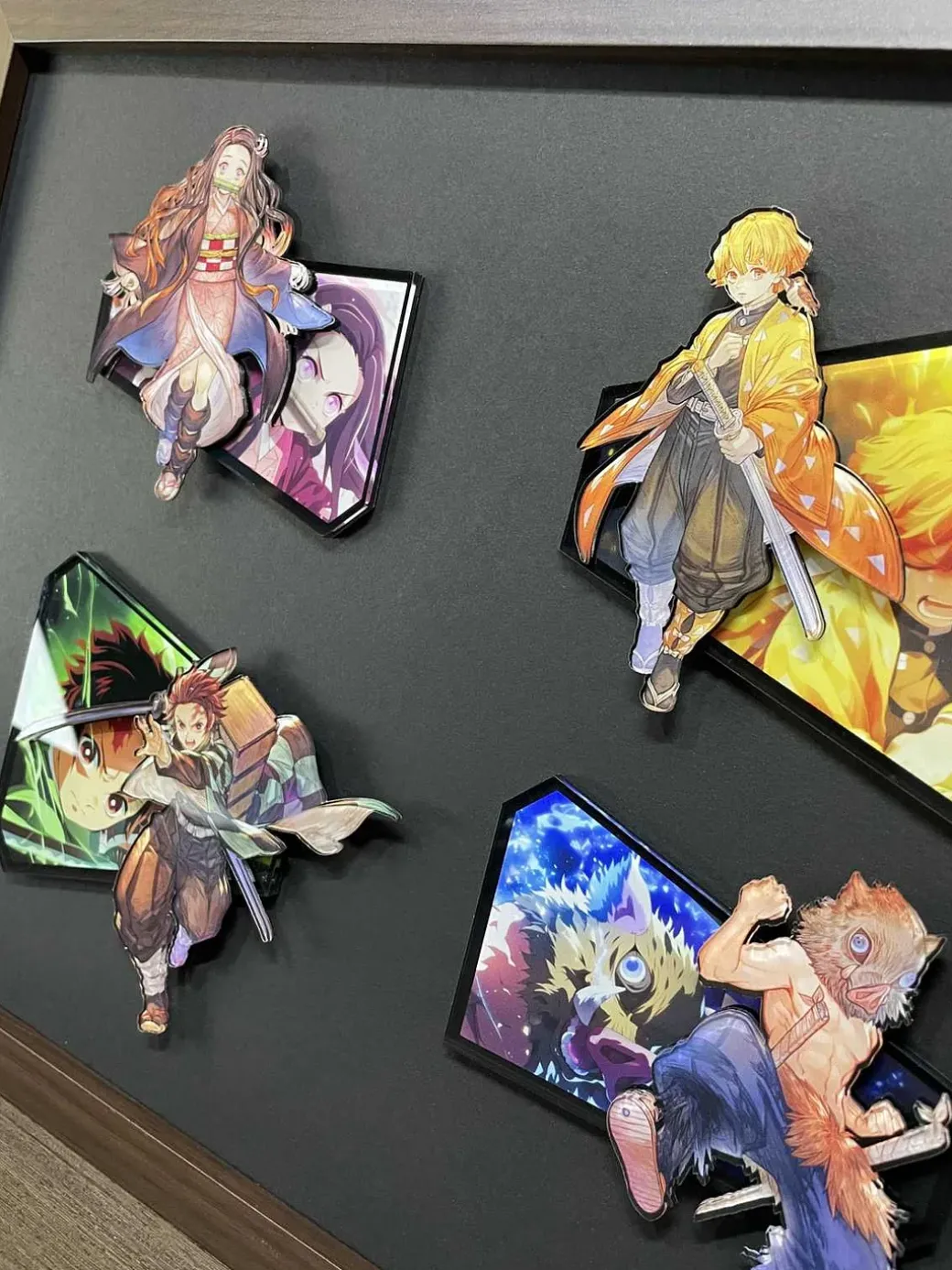 Four Main Characters 3D Fridge Magnet - Demon Slayer: Kimetsu no Yaiba Resin Statue - momo Studio
