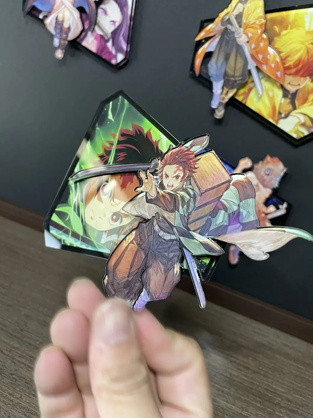 Four Main Characters 3D Fridge Magnet - Demon Slayer: Kimetsu no Yaiba Resin Statue - momo Studio