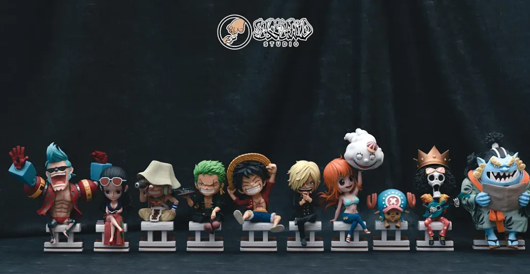 Franky & Brook & Jinbe - ONE PIECE Resin Statue - ShowHand Studios