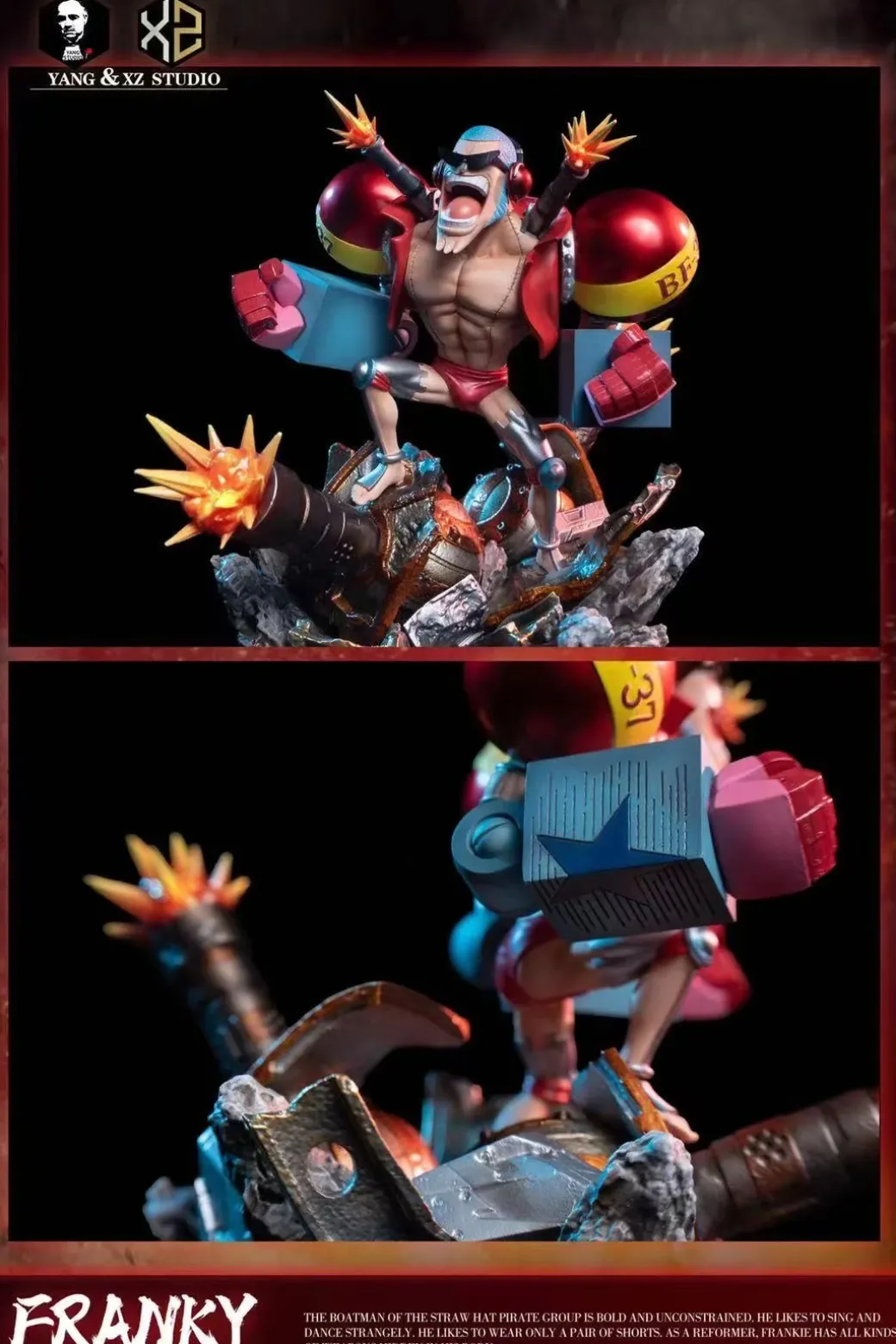 Franky & General Franky - ONE PIECE Resin Statue - XS Studios